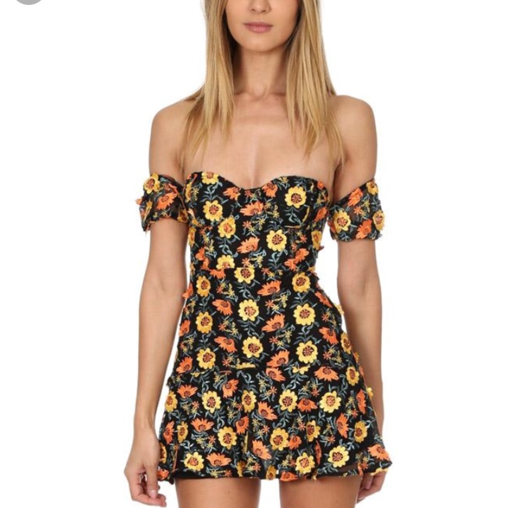For Love & Lemons Amelia Strapless Dress